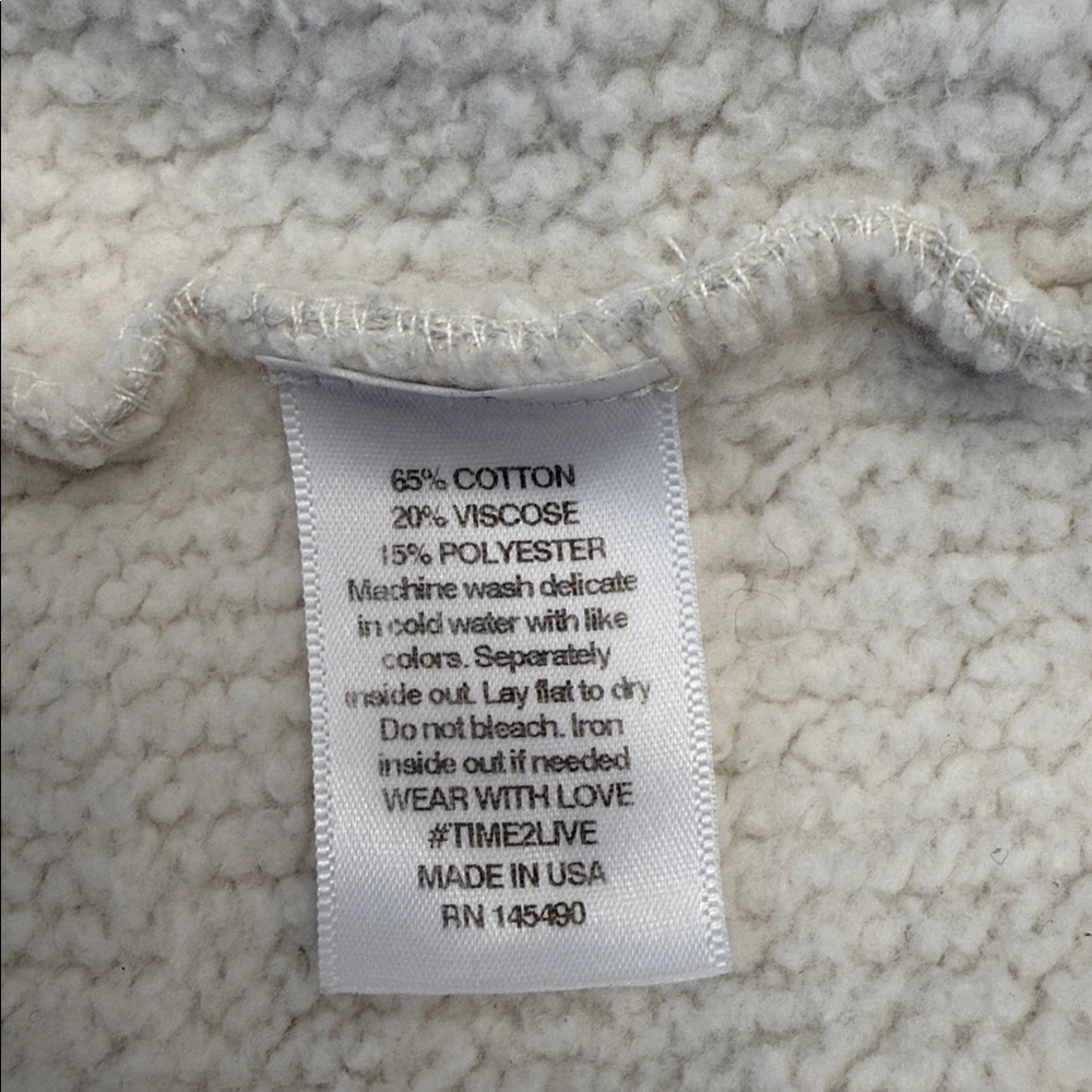 Electric & Rose Heathered Gray Fleece Jacket. Large. Gently worn. - Picture 8 of 8